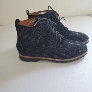 L'Amour Des Pieds Boots Womens 11 Black CrystalL Raynelle Goth Fairy Grunge